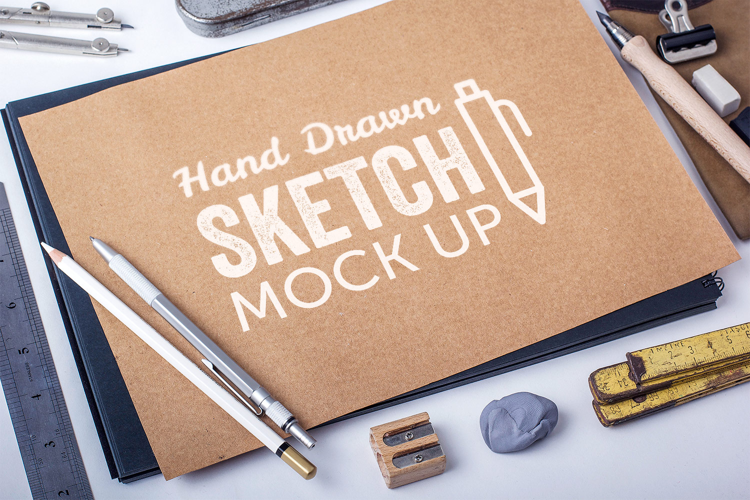 Hand Drawn Sketch – Free PSD Mockups | Free Mockup