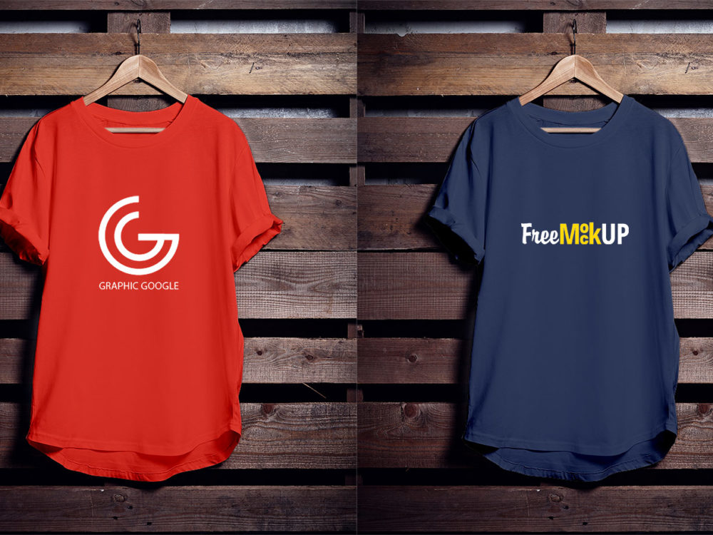 Download Hanging T-Shirt - Free PSD Mockup | Free Mockup