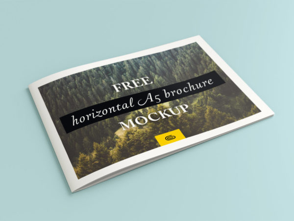 Landscape Brochure – 4 Free PSD Mockups