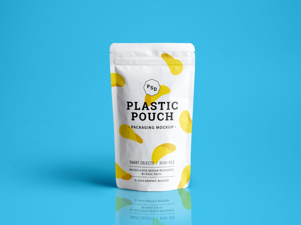 Download Plastic Pouch Packaging - Free PSD Mockup | Free Mockup