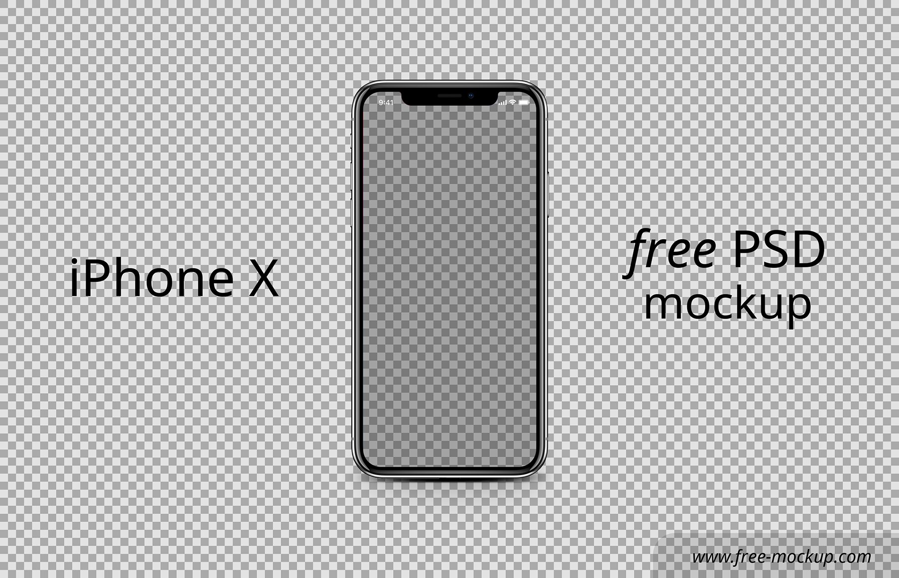 Iphone X With Status Bar Icons Free Psd Mockup Free Mockup