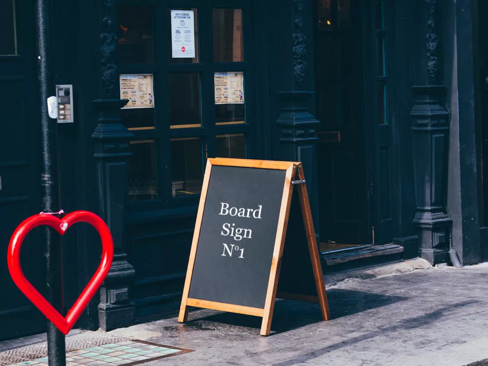 2 Signs Free PSD Mockups