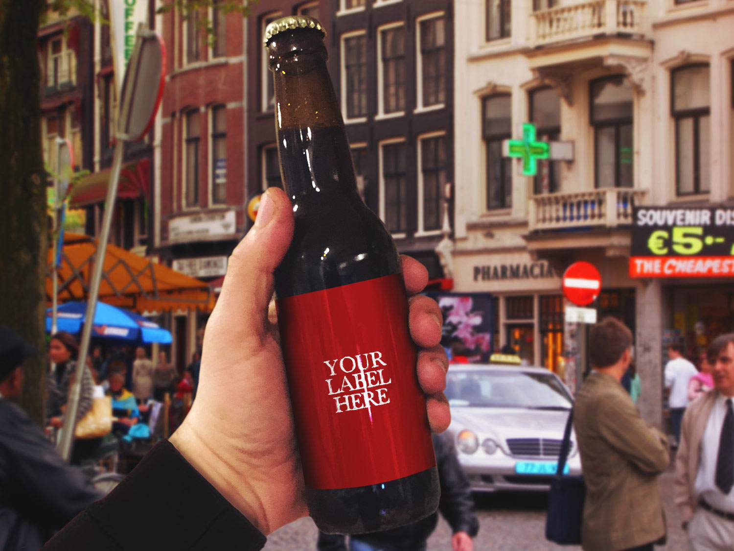 Bottle of Beer in hand