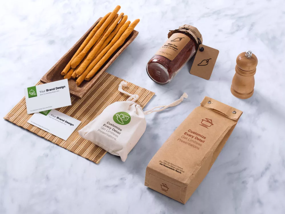 Food Packaging and Branding Free Mockups