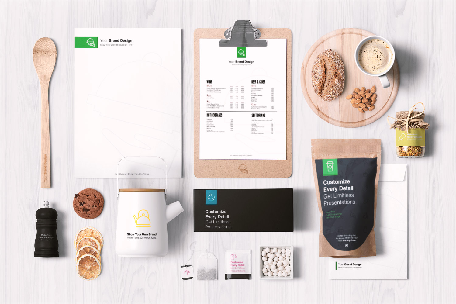 Download Food Packaging And Branding Free Mockups Free Mockup