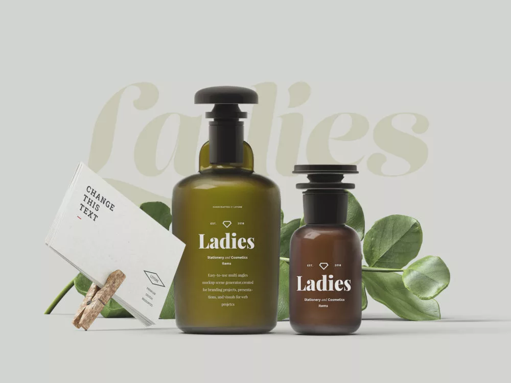 Free Branding Mockup Scene