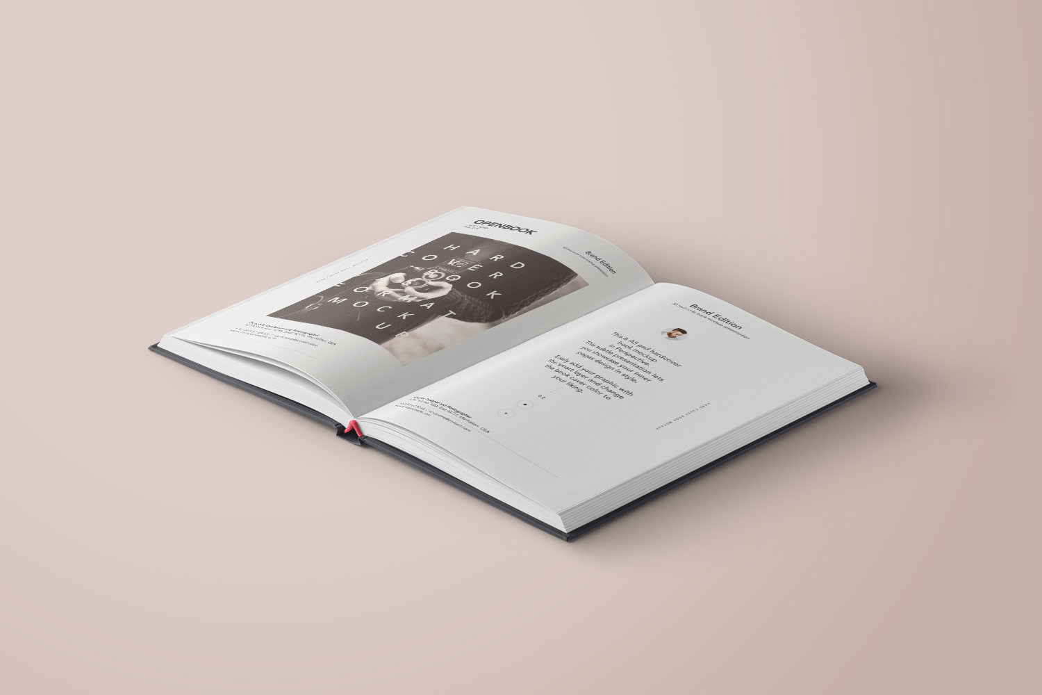 Download Open Hardcover Book - Free PSD Mockup | Free Mockup