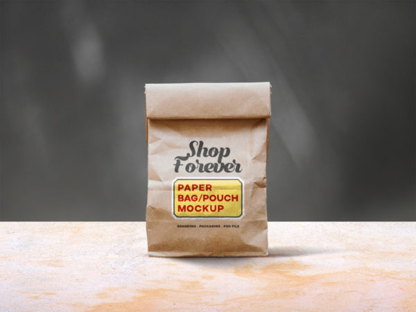 Paper Bag/Pouch – Free PSD Mockup