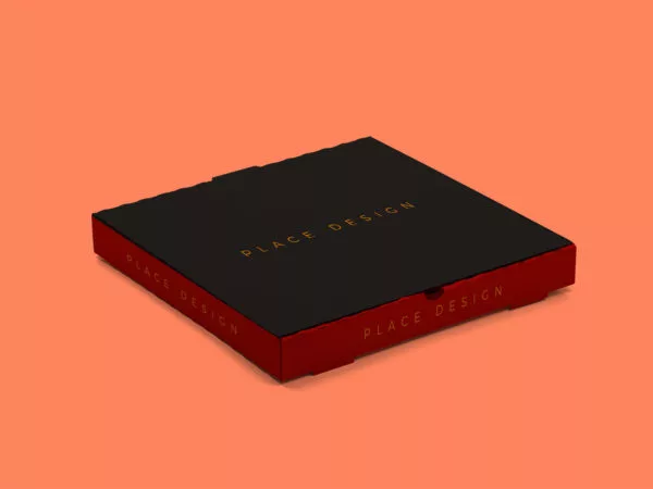 Pizza Box Packaging Free PSD Mockup