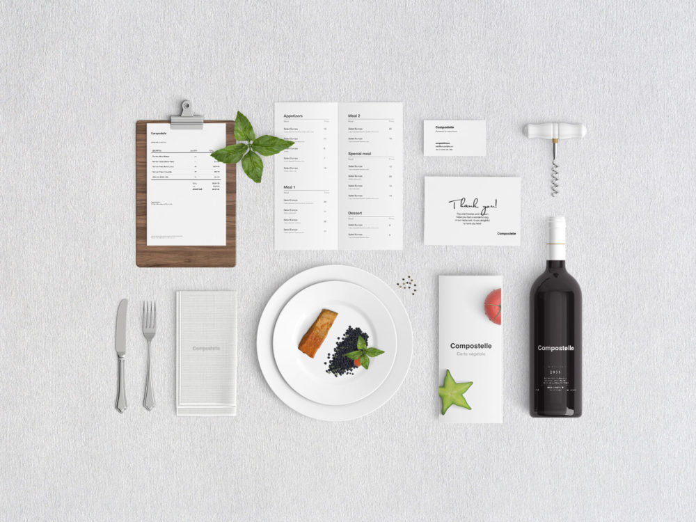 Restaurant Branding Free PSD Mockup