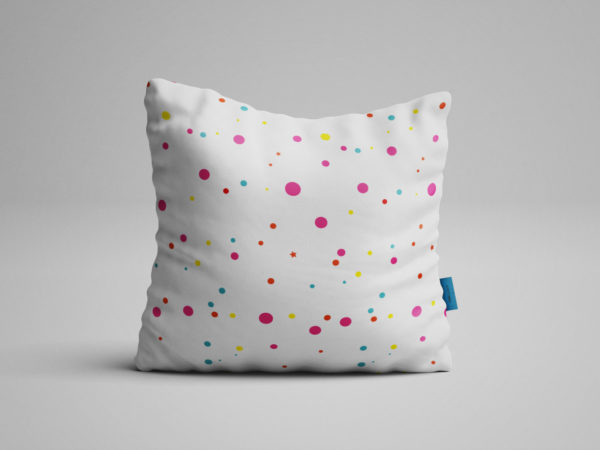 Fabric Square Pillow Free PSD Mockup