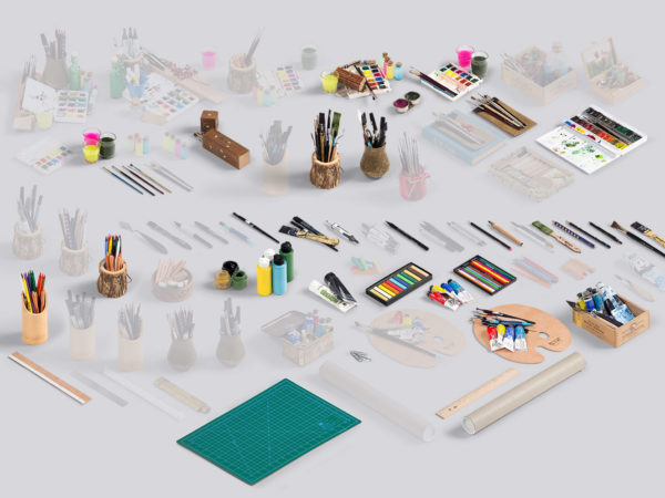 Art Scene generator mockup kit