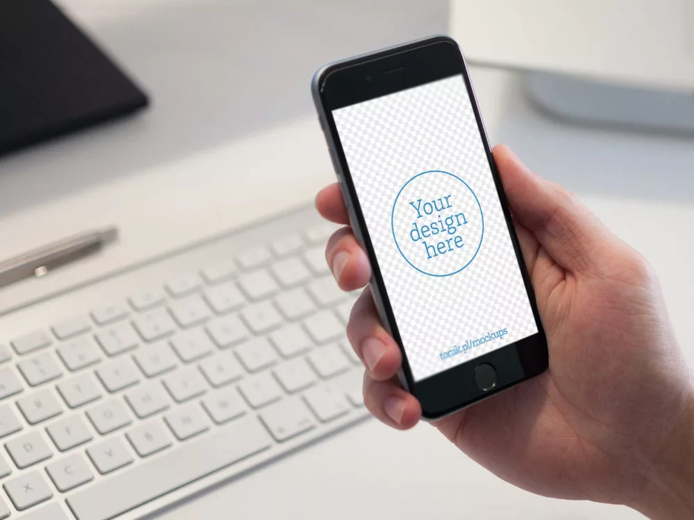 Free iPhone 6 PSD Mockup