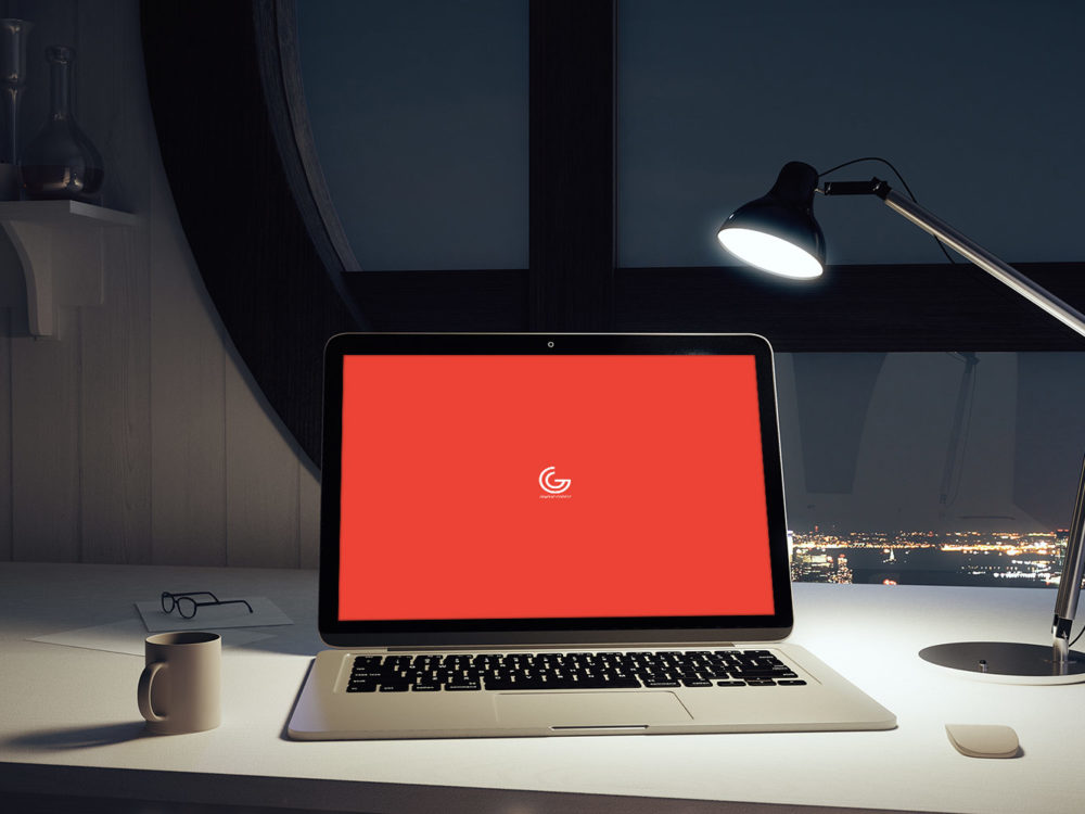 Download Laptop Screen Workspace Free Mockup | Free Mockup