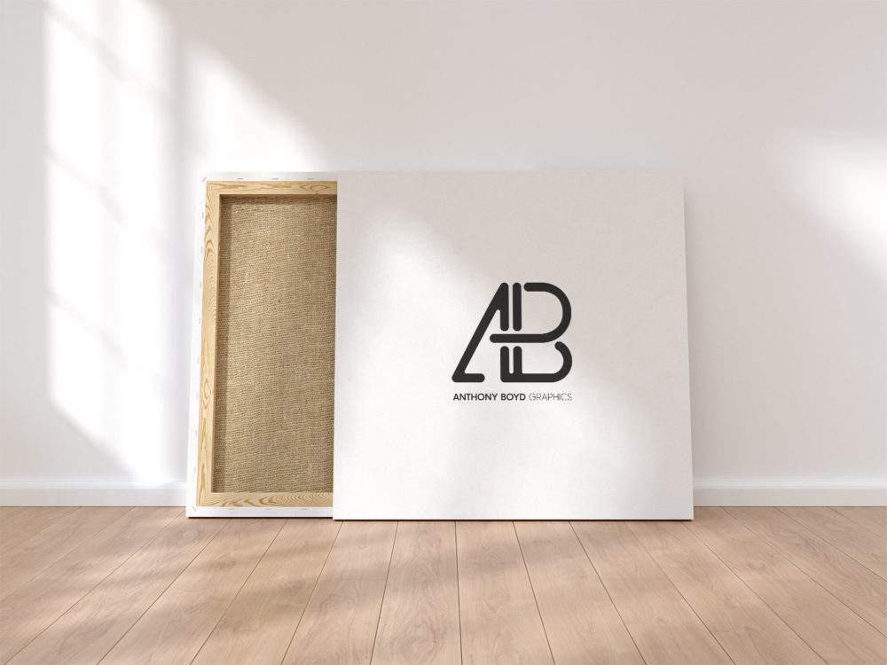 Square Canvas Free PSD Mockup