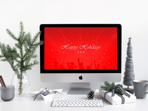 Christamas Holiday Styled Free Mockup