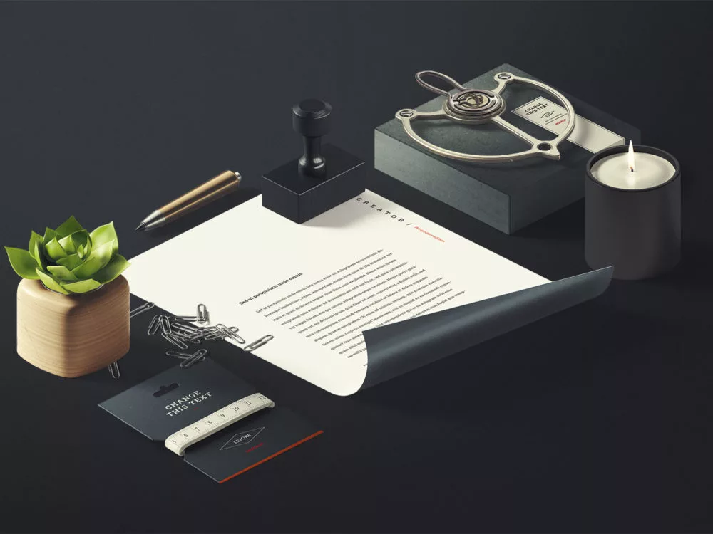 Free Branding Scene Mockup