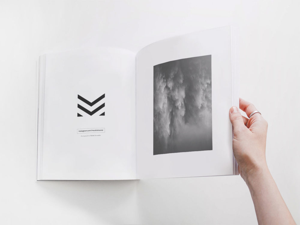 Free Open Hardcover Book Mockup (PSD)