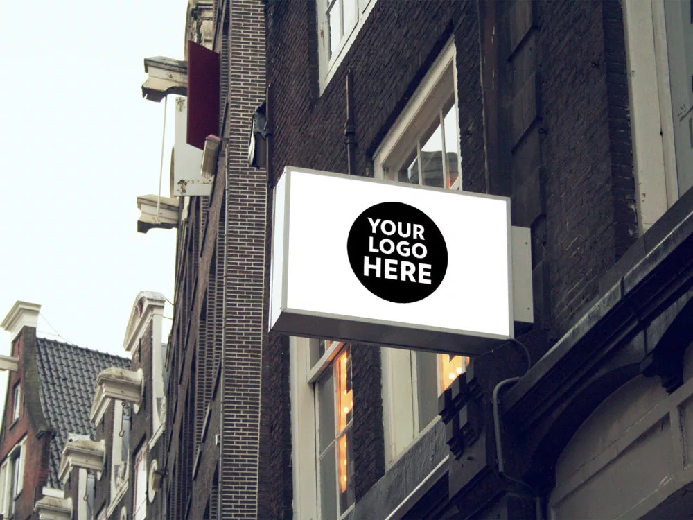 Sign Free PSD Mockup