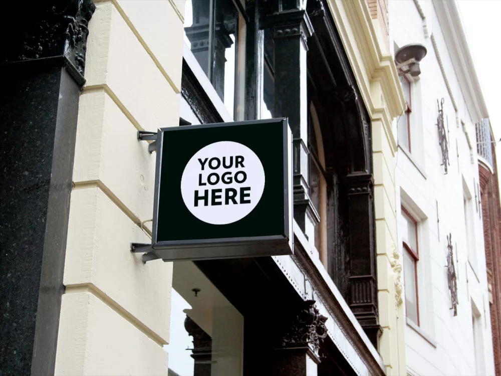 Sign Free PSD Mockup