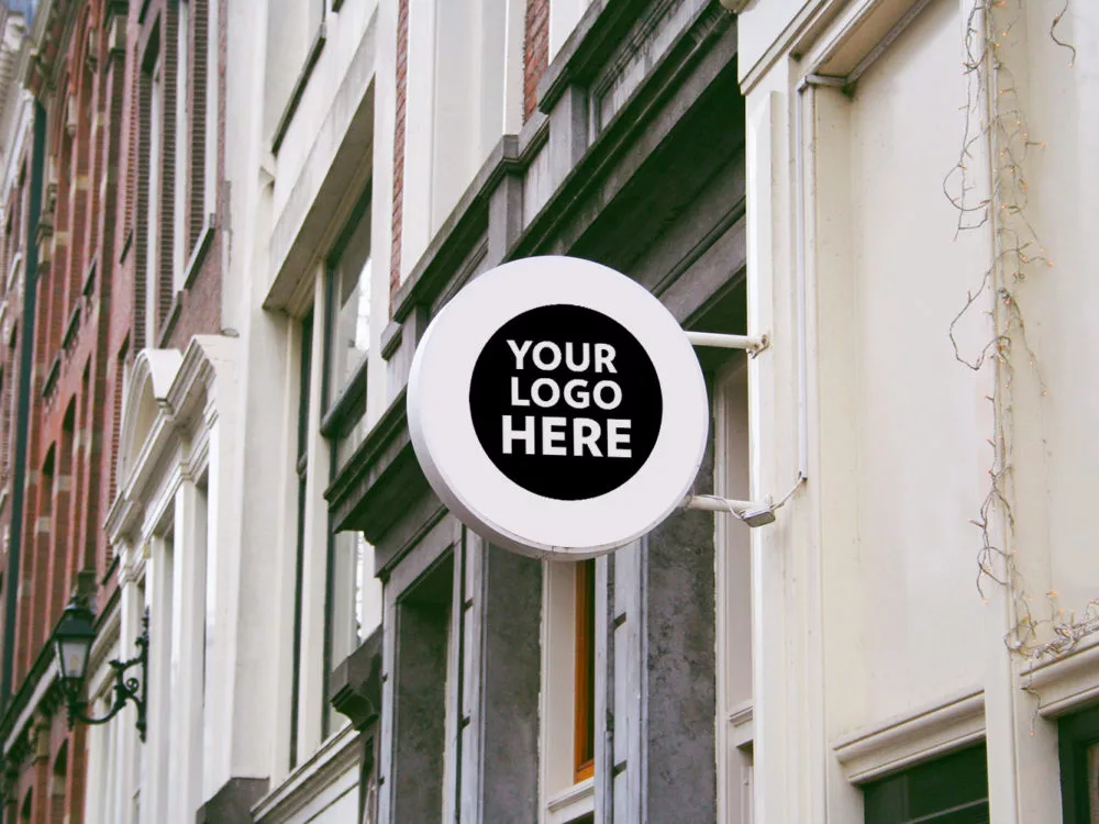 Sign Free PSD Mockup