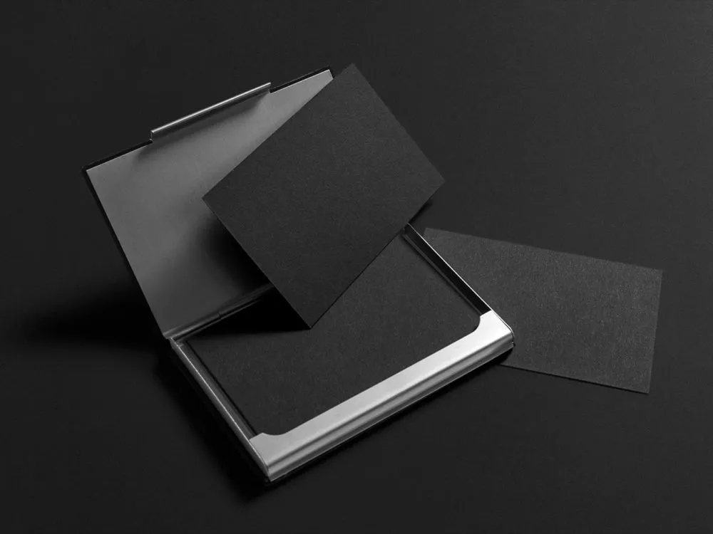 Black Stationery Mockup PSD