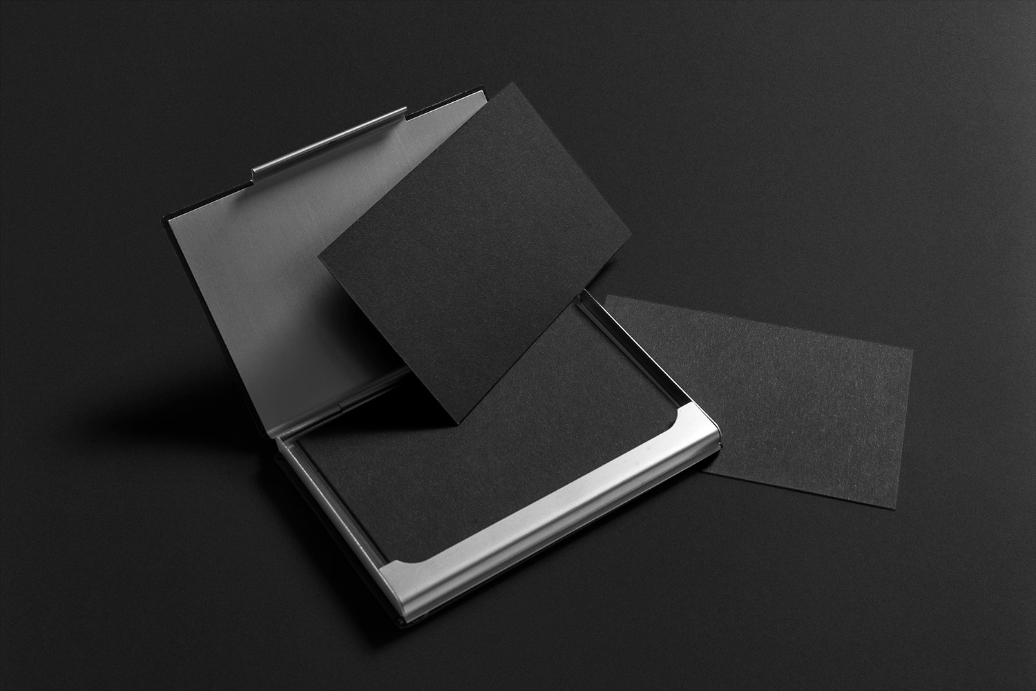 Black Stationery Mockup PSD