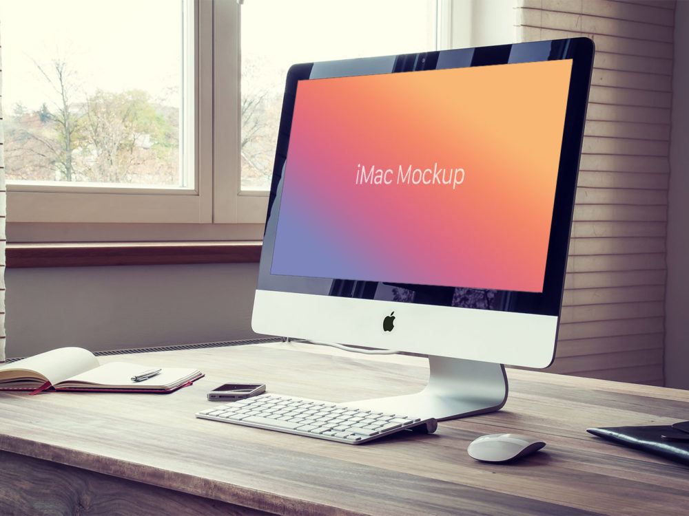 Download Free Vintage Apple Imac Psd Mockup Free Mockup