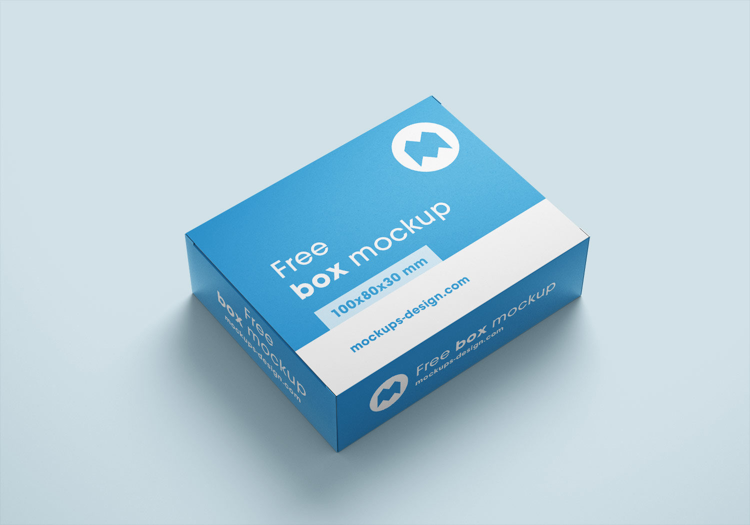 Download Free Box Mockups 100x80x30 mm | Free Mockup