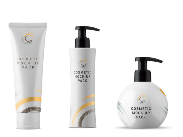 Free Cosmetic Packaging Mockups and Scene Creator Elements