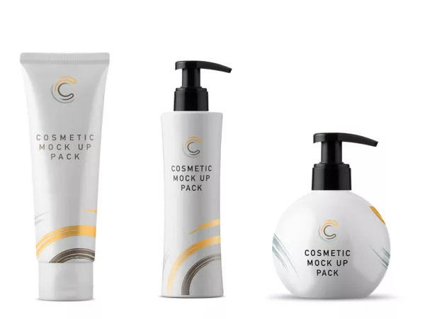Free Cosmetic Packaging Mockups and Scene Creator Elements