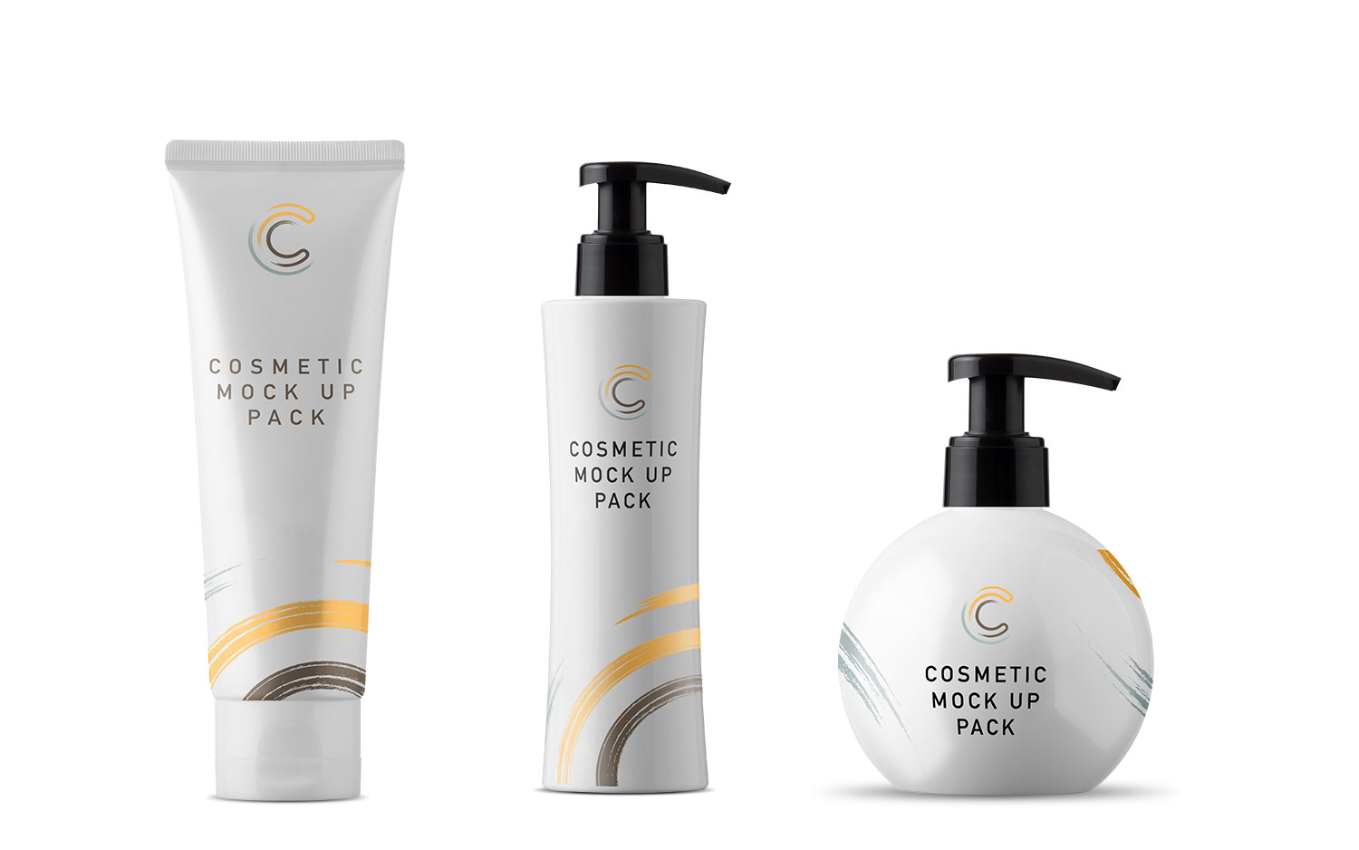 Download Free Free Cosmetic Packaging Mockups And Scene Creator Elements Free Mockup PSD Mockups.