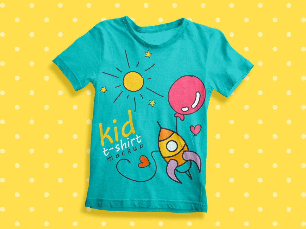 Download Free Kid T-Shirt Mockup PSD | Free Mockup