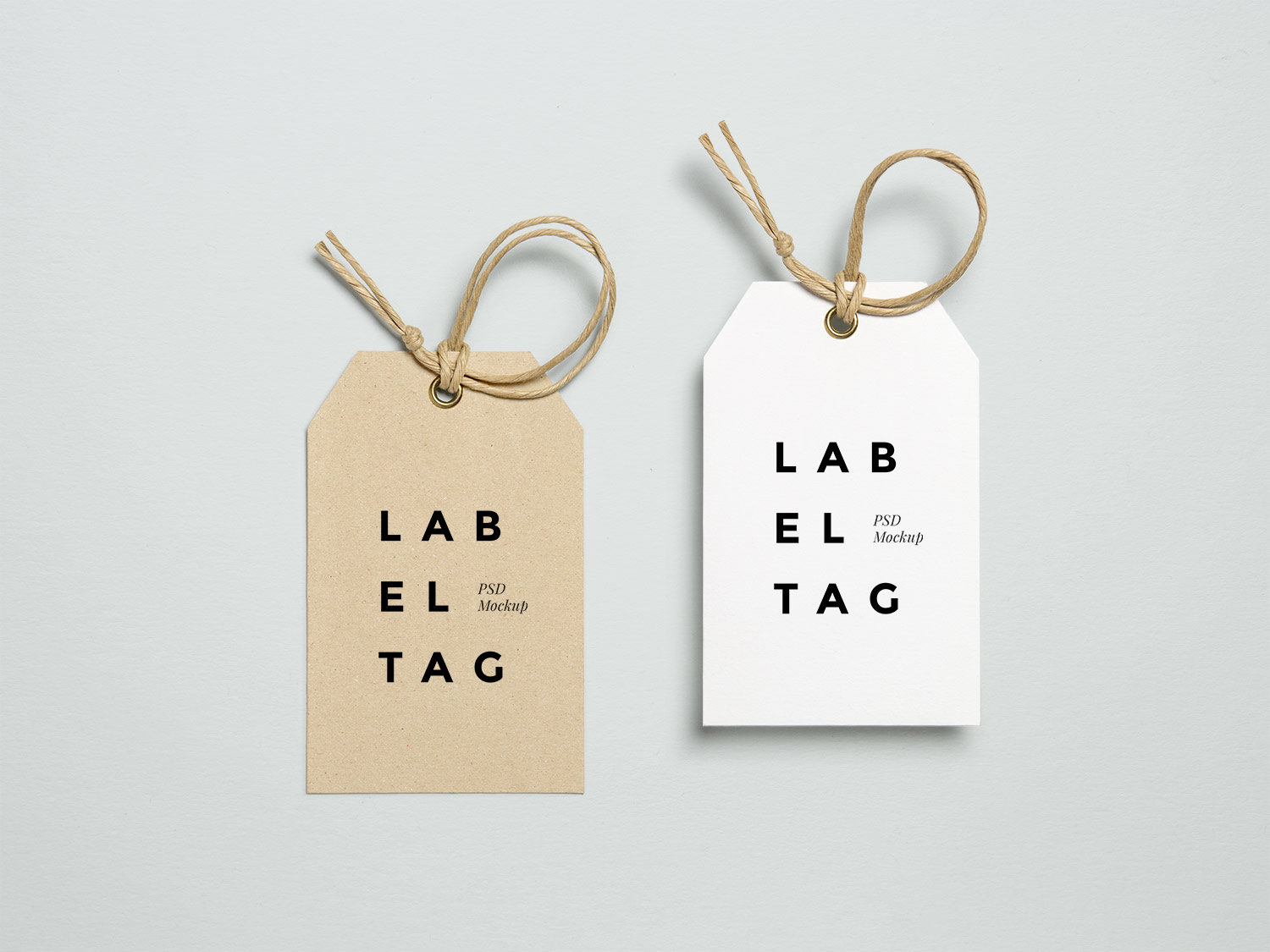 Download Free Label Tag PSD MockUp | Free Mockup