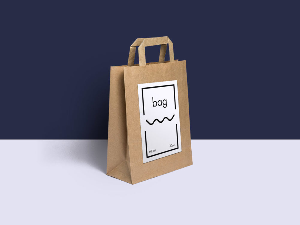 Free Paper Bag PSD Mockup