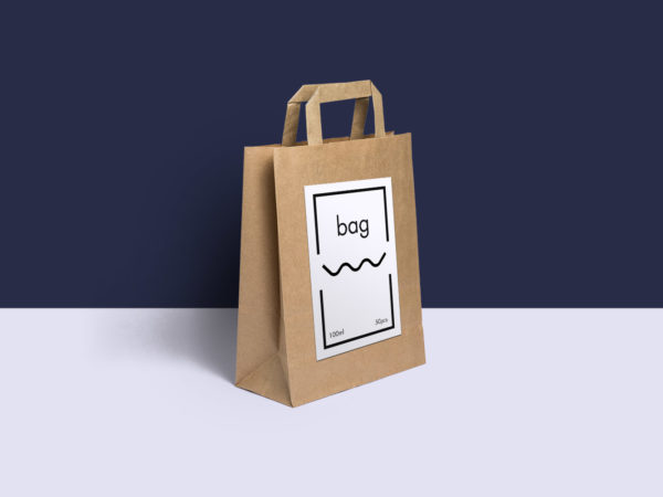 Free Paper Bag PSD Mockup