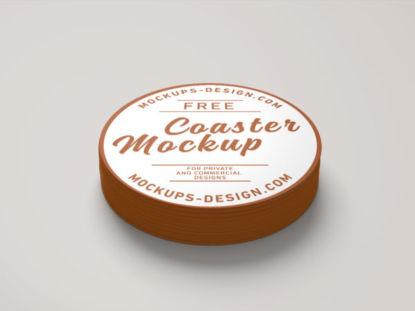 Download Free-Round-Coaster-PSD-Mockup-01 | Free Mockup