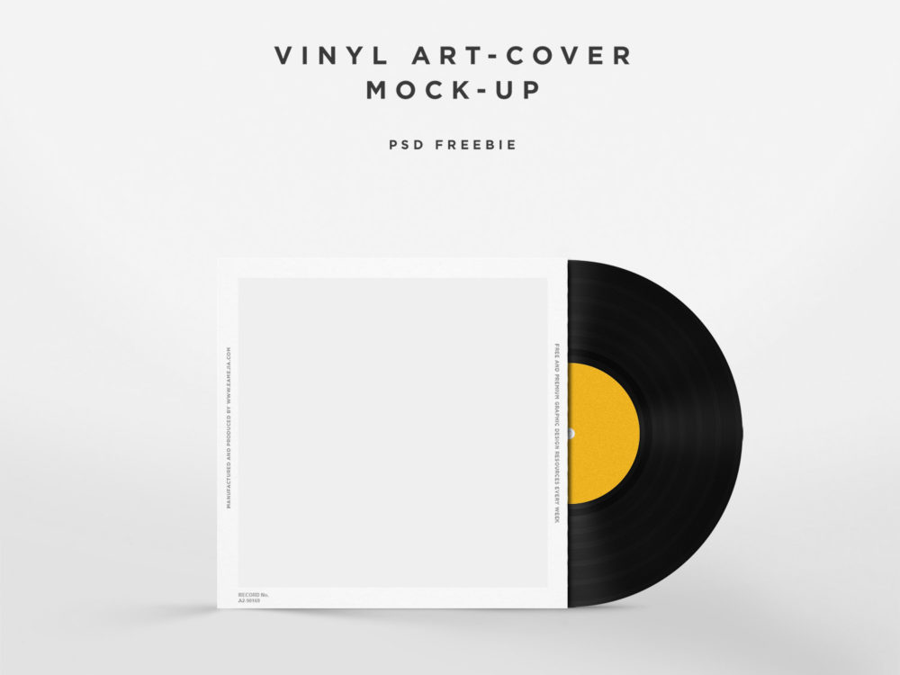 Download Free Vinyl Disc Cover Art Mockup | Free Mockup