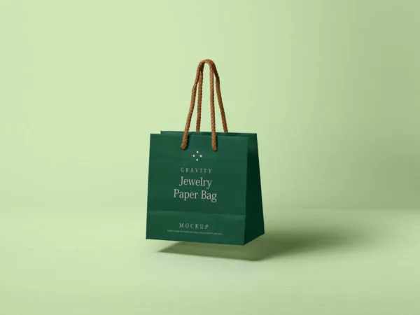 Gravity Paper Bag – Free PSD Mockup