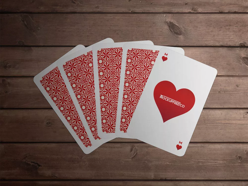 Playing Cards Free PSD Mockups