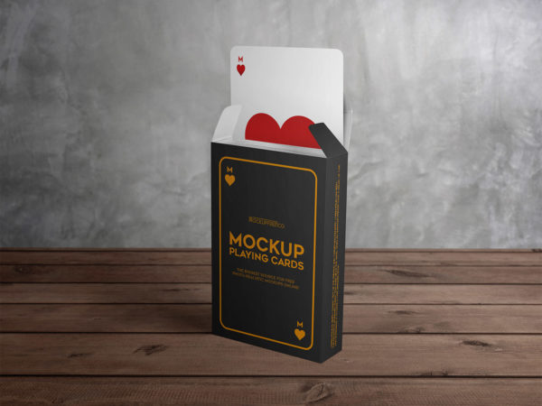 Playing Cards Free PSD Mockups