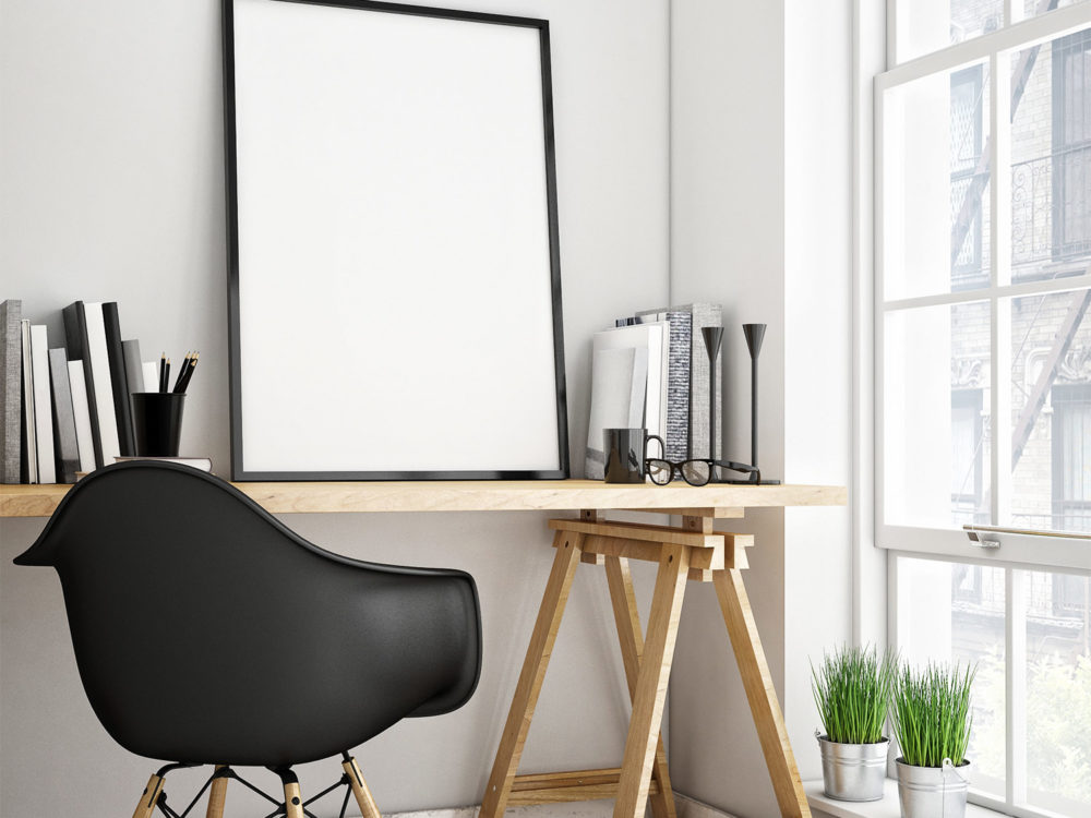 Download Poster in a Room PSD Mockup | Free Mockup