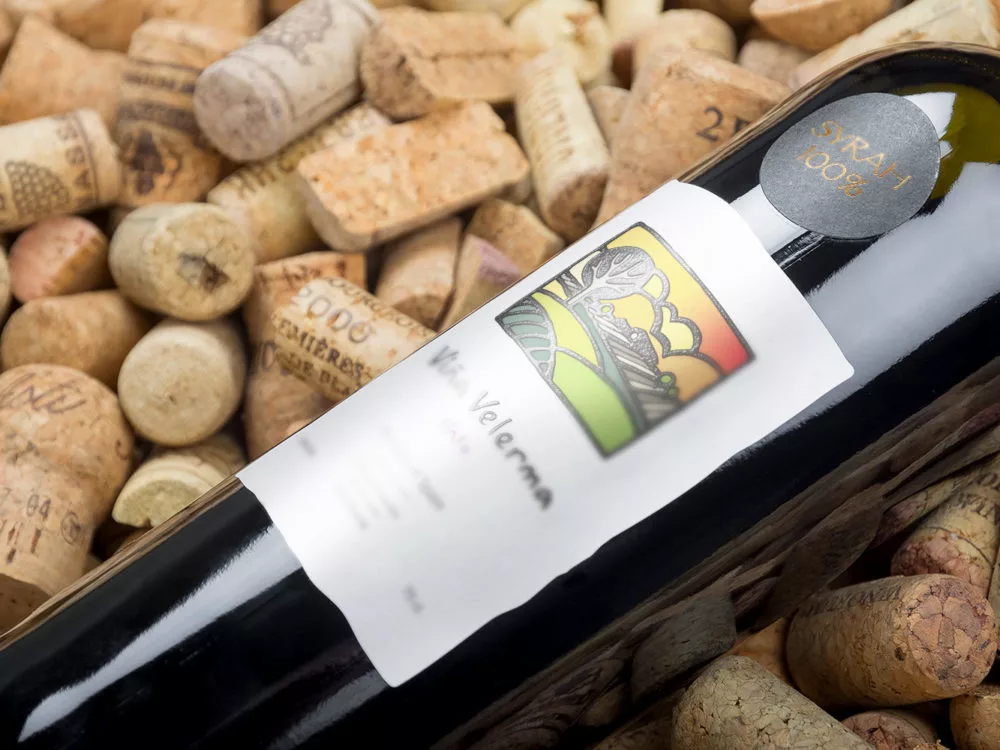 Realistic Wine Free Mockup