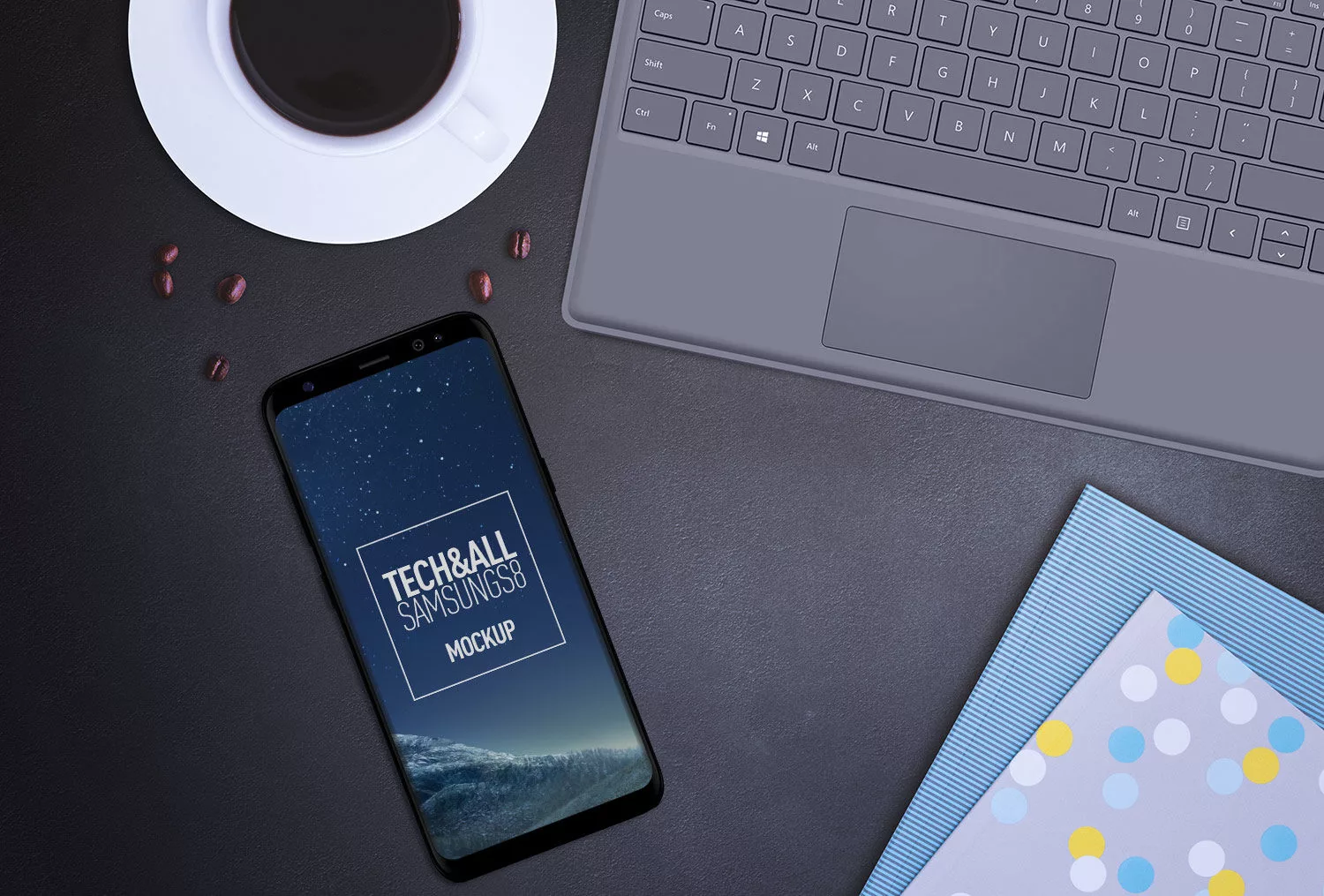 Samsung Galaxy S8 Mock up Free Mockup