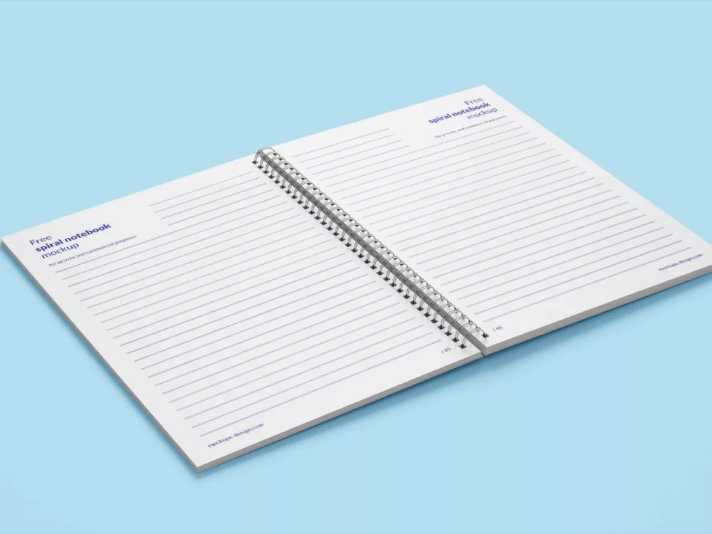 Spiral Book Mockup