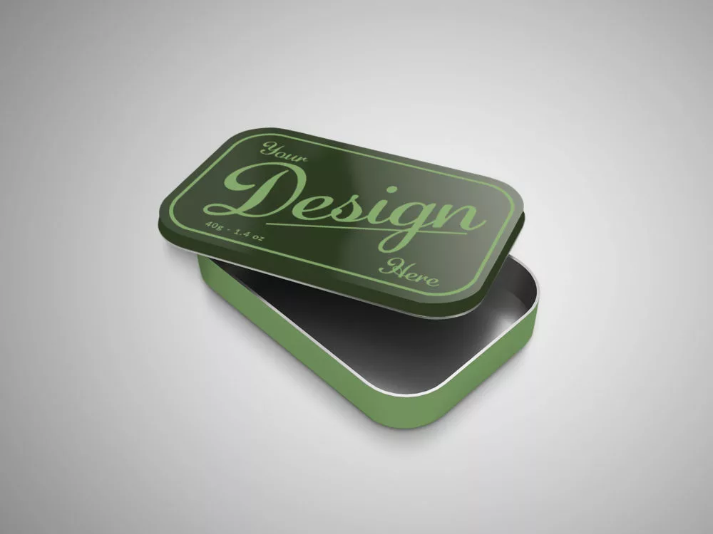 Tin Box Mockups Free