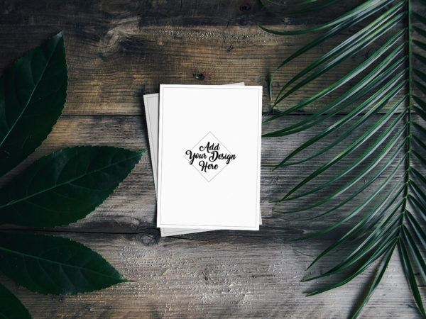 Two Free Greeting Card Mockups