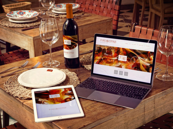Wine Bottle, iPad Air 2, MacBook Mockup