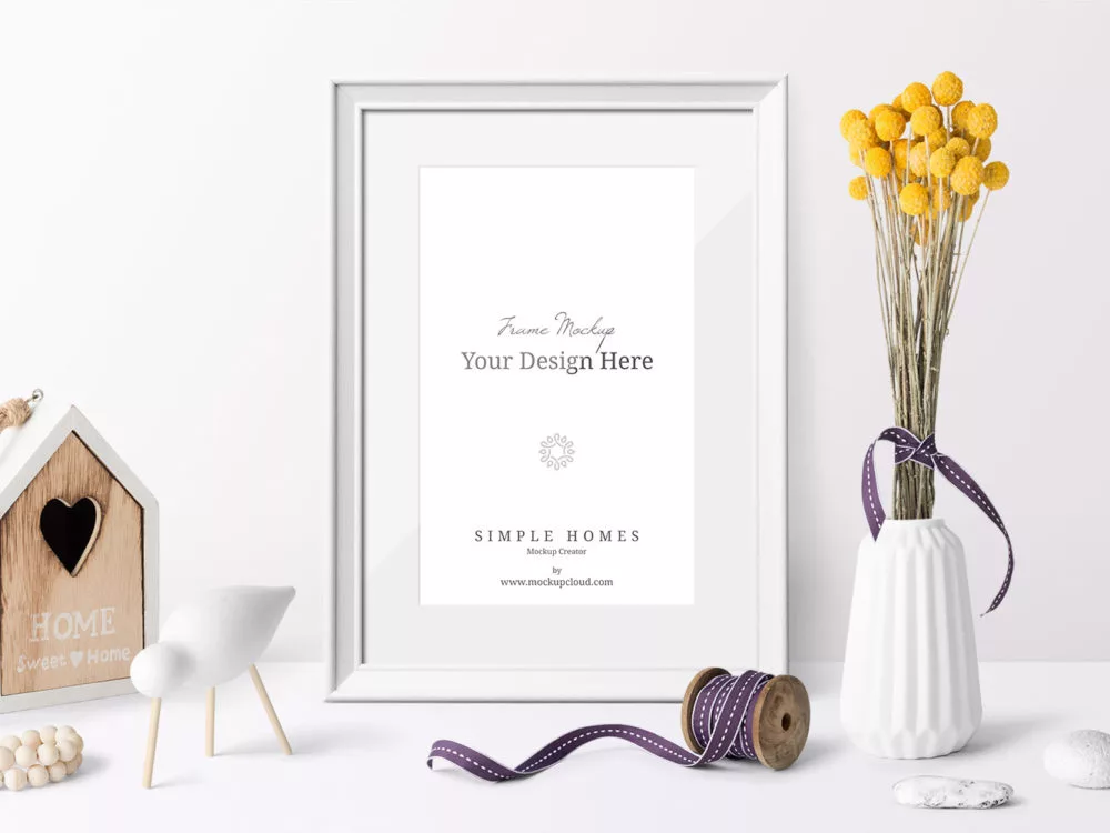 Simple Homes Mockup Free Scenes