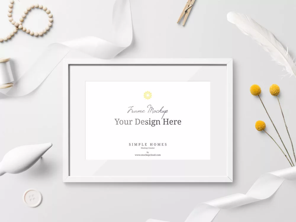 Simple Homes Mockup Free Scenes